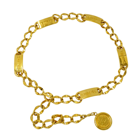 CHANEL シャネル チェーンベルト ゴールド レディース 【中古】