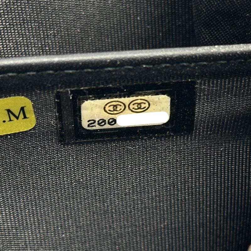 CHANEL シャネル 長財布 ココマーク ブラック シルバー金具 ラムスキン レディース 【中古】