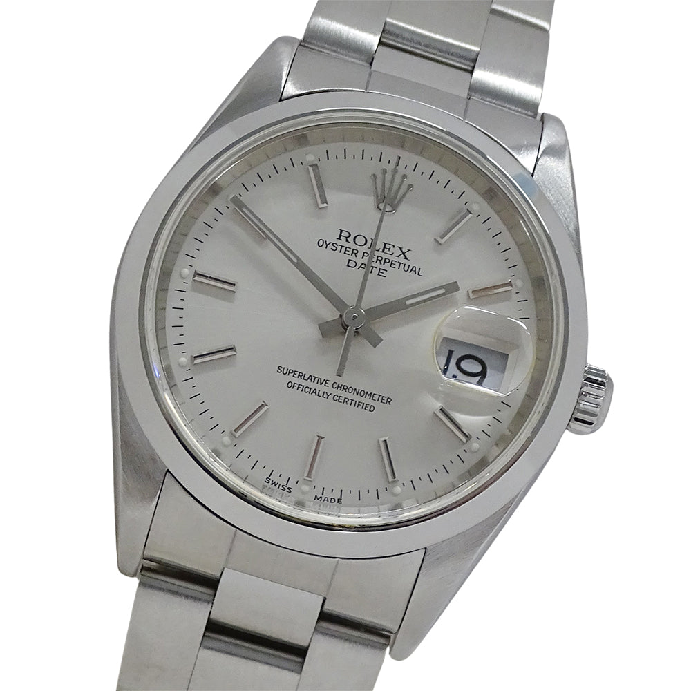 ROLEX ロレックス オイスターパーペチュアル デイト 15200 A番 メンズ 腕時計 自動巻き AT ステンレス 磨き済み【中古】