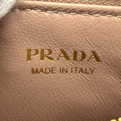 PRADA プラダ カードケース ピンクベージュ ゴールド金具 1MC054 サフィアーノ レディース 【中古】