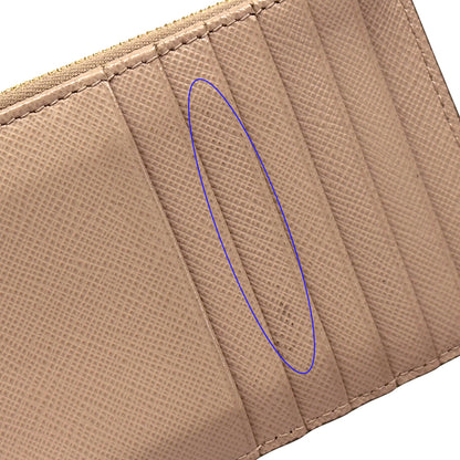 PRADA プラダ カードケース ピンクベージュ ゴールド金具 1MC054 サフィアーノ レディース 【中古】