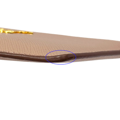 PRADA プラダ カードケース ピンクベージュ ゴールド金具 1MC054 サフィアーノ レディース 【中古】