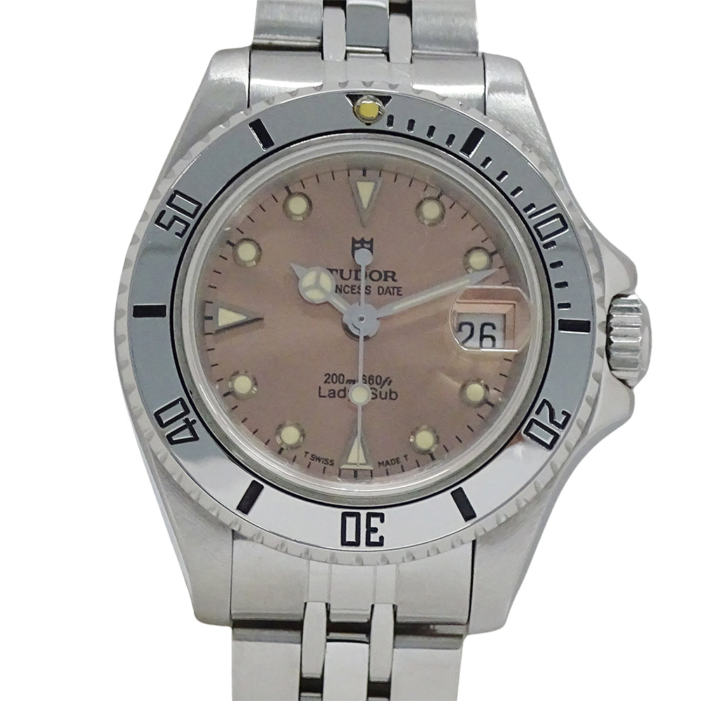 TUDOR チューダー チュードル プリンセスデイト レディースサブ 96090 レディース 腕時計 自動巻き ステンレス 磨き済み【中古】