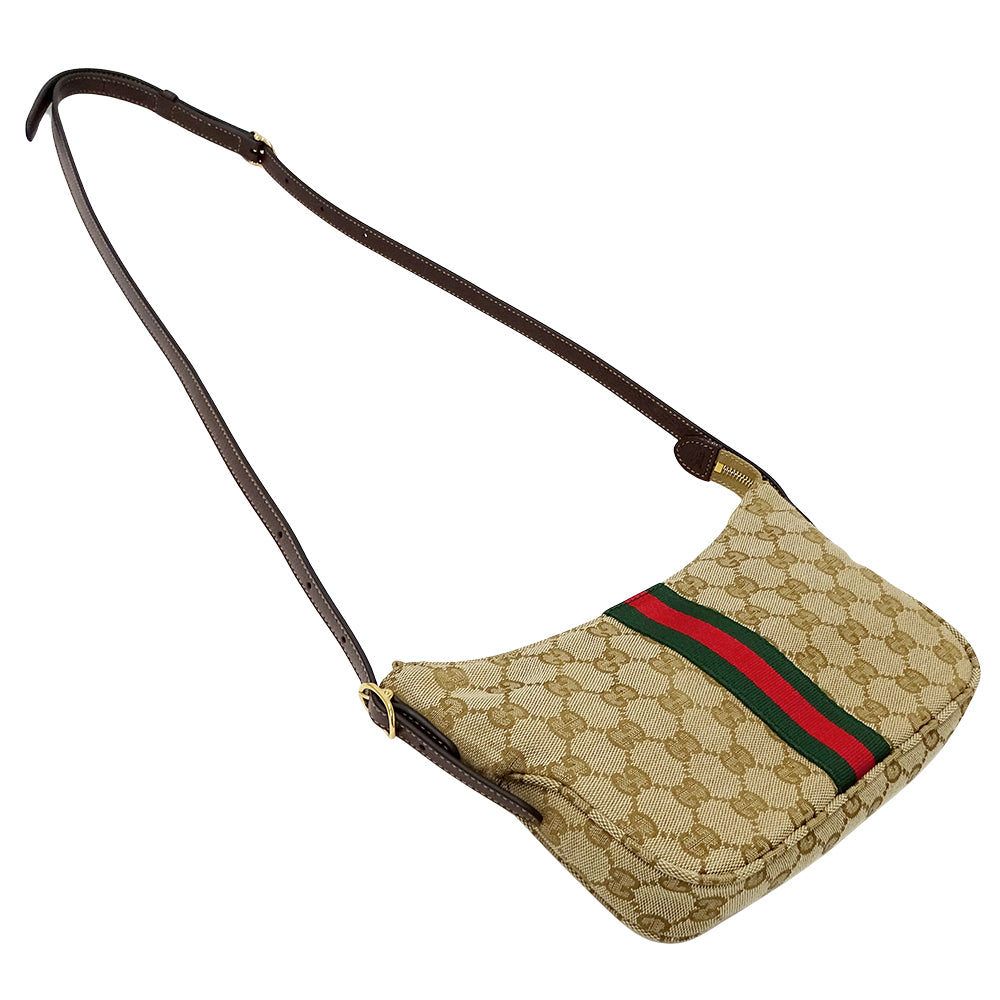 GUCCI グッチ ショルダーバッグ ルネッタ ベージュ ブラウン 863406 GGスプリームキャンバス レディース 【中古】