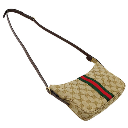 GUCCI グッチ ショルダーバッグ ルネッタ ベージュ ブラウン 863406 GGスプリームキャンバス レディース 【中古】
