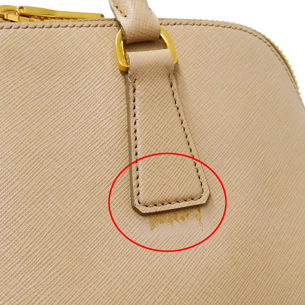 PRADA プラダ プロムナード 2wayバッグ ベージュ BL0836 レディース サフィアーノ 【中古】