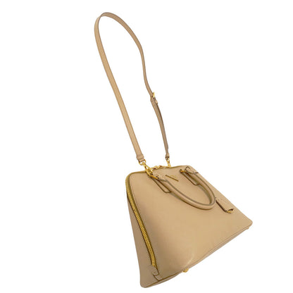 PRADA プラダ プロムナード 2wayバッグ ベージュ BL0836 レディース サフィアーノ 【中古】