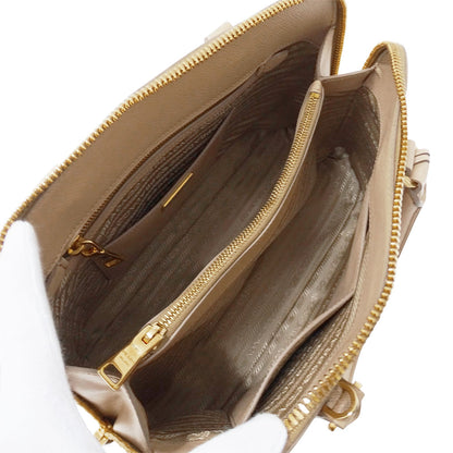 PRADA プラダ プロムナード 2wayバッグ ベージュ BL0836 レディース サフィアーノ 【中古】