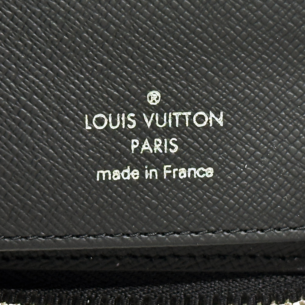 LOUIS VUITTON ルイ・ヴィトン ジッピーウォレット・ヴェルティカル 長財布 タイガ ノワール ブラック M30503 メンズ 【中古】