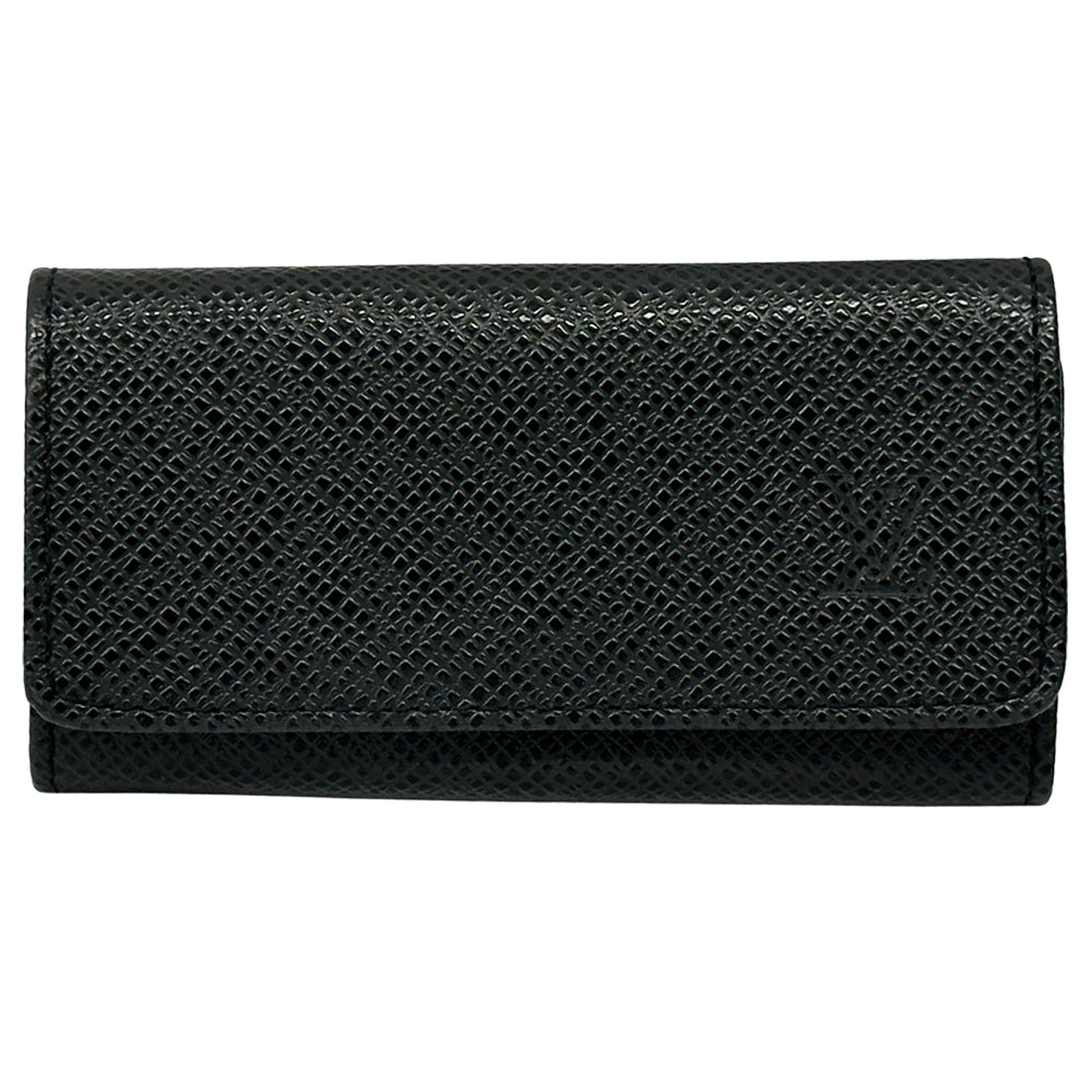 LOUIS VUITTON ルイ・ヴィトン ミュルティクレ 4 キーケース タイガ ノワール ブラック M30524 メンズ 【中古】
