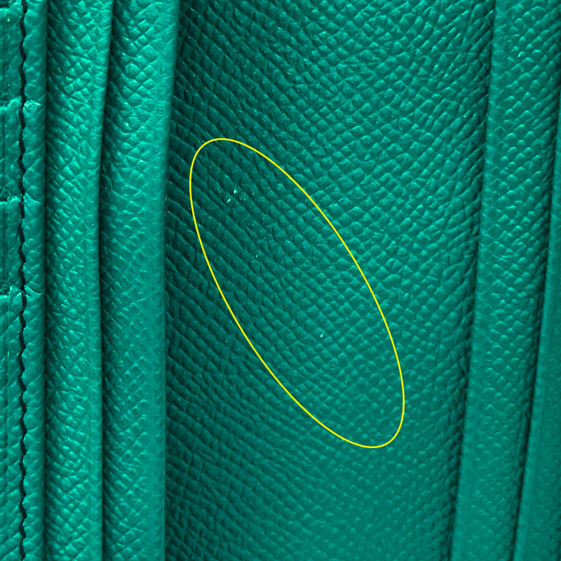 BVLGARI ブルガリ ラージウォレット 長財布 ブルガリブルガリ マン ネイビー グリーン レザー メンズ 【中古】