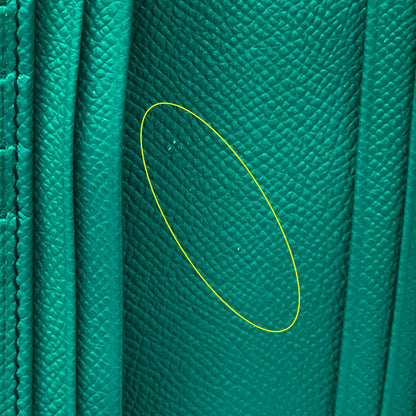 BVLGARI ブルガリ ラージウォレット 長財布 ブルガリブルガリ マン ネイビー グリーン レザー メンズ 【中古】