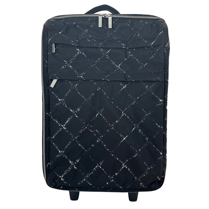 CHANEL シャネル キャリーバッグ トラベル ブラック シルバー金具 ナイロン レディース メンズ 【中古】
