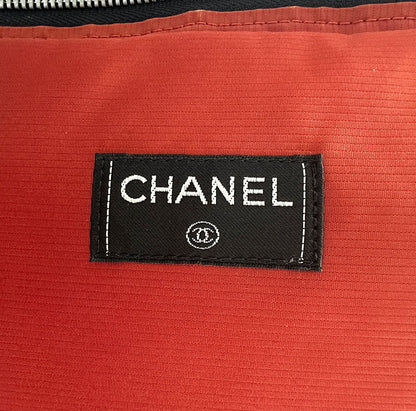 CHANEL シャネル キャリーバッグ トラベル ブラック シルバー金具 ナイロン レディース メンズ 【中古】