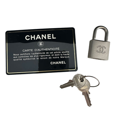 CHANEL シャネル キャリーバッグ トラベル ブラック シルバー金具 ナイロン レディース メンズ 【中古】