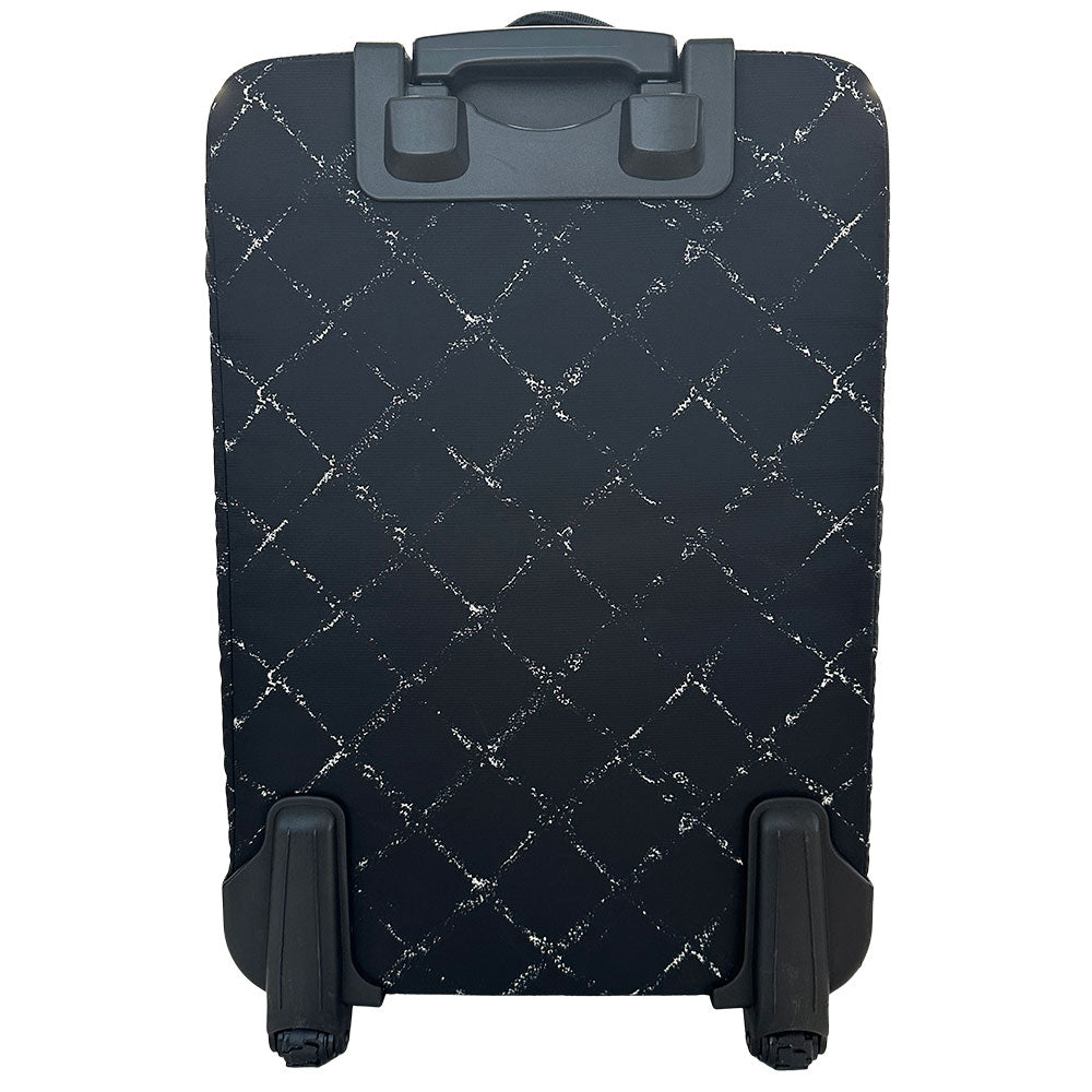 CHANEL シャネル キャリーバッグ トラベル ブラック シルバー金具 ナイロン レディース メンズ 【中古】