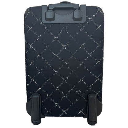 CHANEL シャネル キャリーバッグ トラベル ブラック シルバー金具 ナイロン レディース メンズ 【中古】