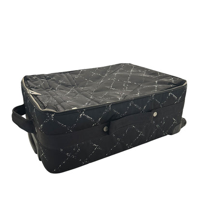 CHANEL シャネル キャリーバッグ トラベル ブラック シルバー金具 ナイロン レディース メンズ 【中古】
