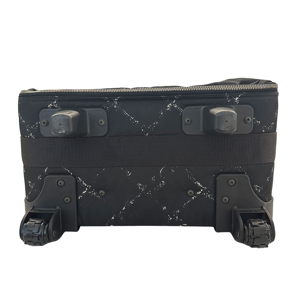 CHANEL シャネル キャリーバッグ トラベル ブラック シルバー金具 ナイロン レディース メンズ 【中古】