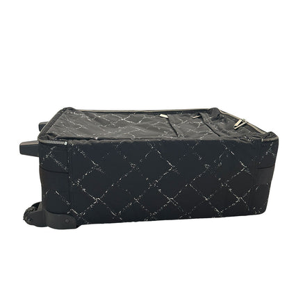 CHANEL シャネル キャリーバッグ トラベル ブラック シルバー金具 ナイロン レディース メンズ 【中古】