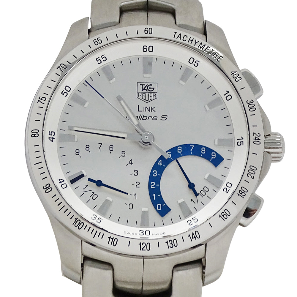 TAG Heuer タグホイヤー リンク CJF7111 BA0587 メンズ 腕時計 クロノグラフ キャリバーS クオーツ ステンレス 磨き済み【中古】