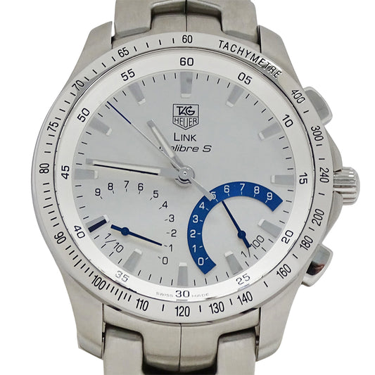 TAG Heuer タグホイヤー リンク CJF7111 BA0587 メンズ 腕時計 クロノグラフ キャリバーS クオーツ ステンレス 磨き済み【中古】