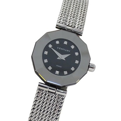 CENTURY センチュリー タイムジェム レディース 腕時計 12Pダイヤモンド クオーツ QZ ステンレス 磨き済み【中古】