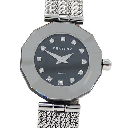 CENTURY センチュリー タイムジェム レディース 腕時計 12Pダイヤモンド クオーツ QZ ステンレス 磨き済み【中古】