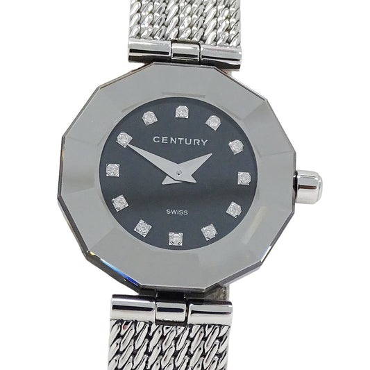CENTURY センチュリー タイムジェム レディース 腕時計 12Pダイヤモンド クオーツ QZ ステンレス 磨き済み【中古】