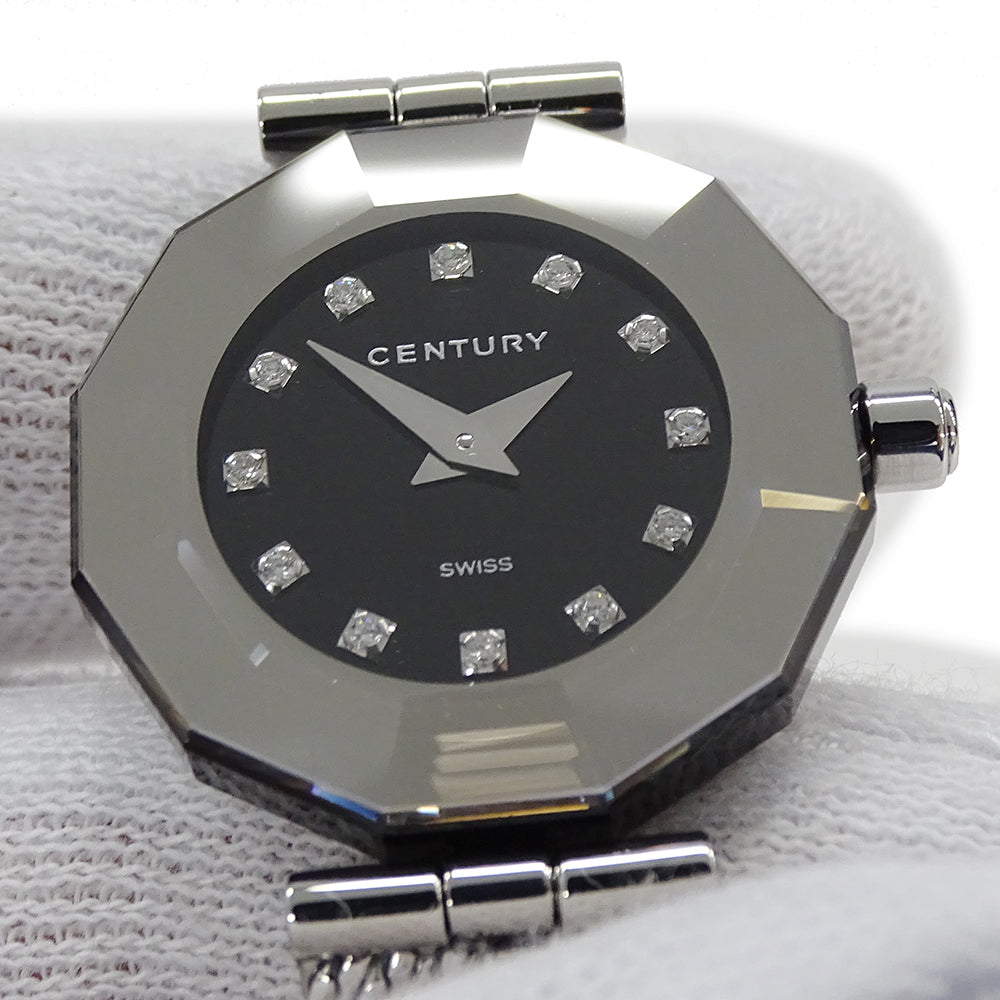 CENTURY センチュリー タイムジェム レディース 腕時計 12Pダイヤモンド クオーツ QZ ステンレス 磨き済み【中古】