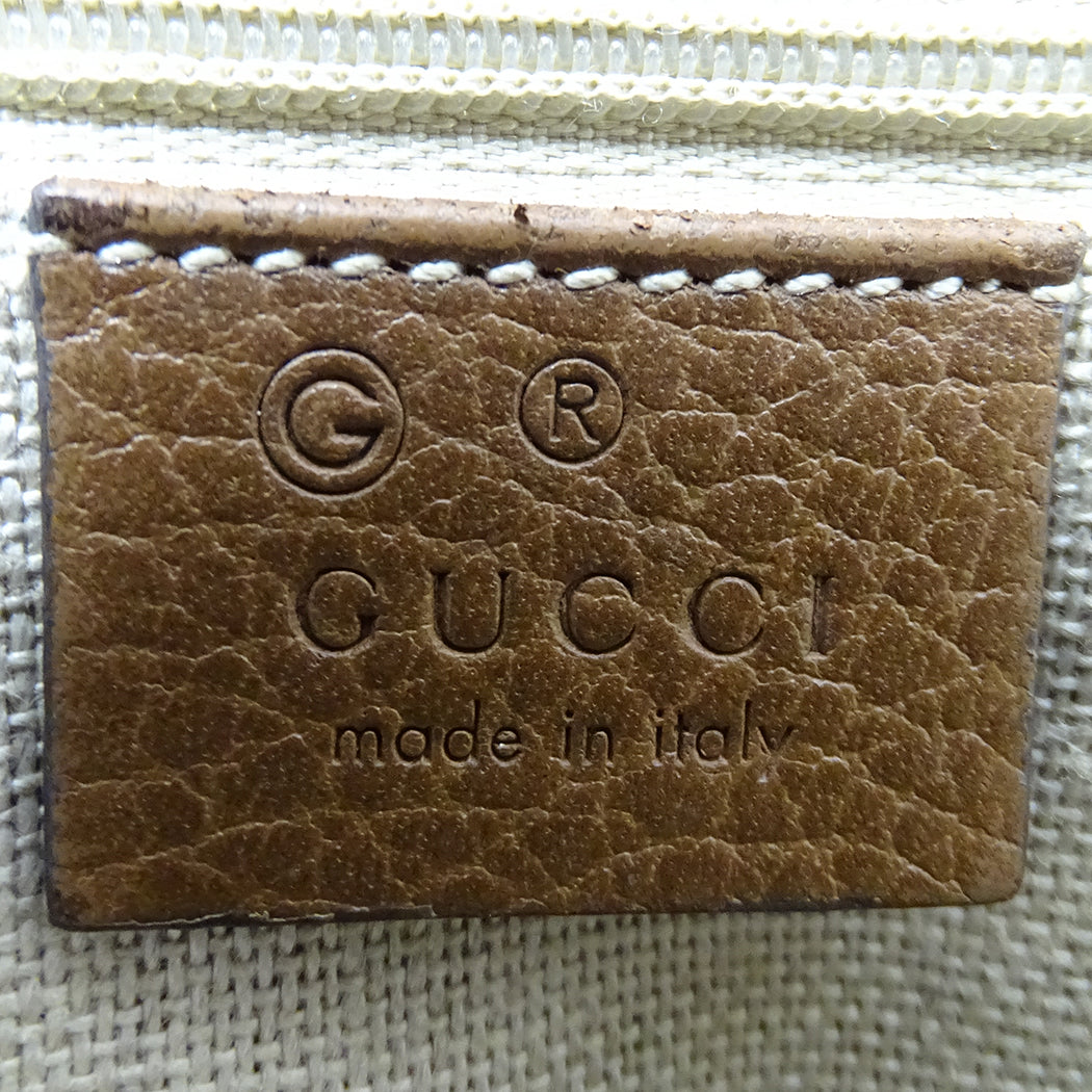 GUCCI グッチ ハンドバッグ ブラウン ベージュ 449241 GGキャンバス レディース 【中古】
