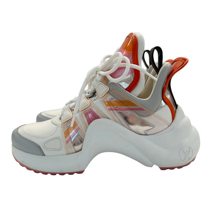 LOUIS VUITTON ルイ・ヴィトン アークライト スニーカー オレンジ レザー レディース 【中古】