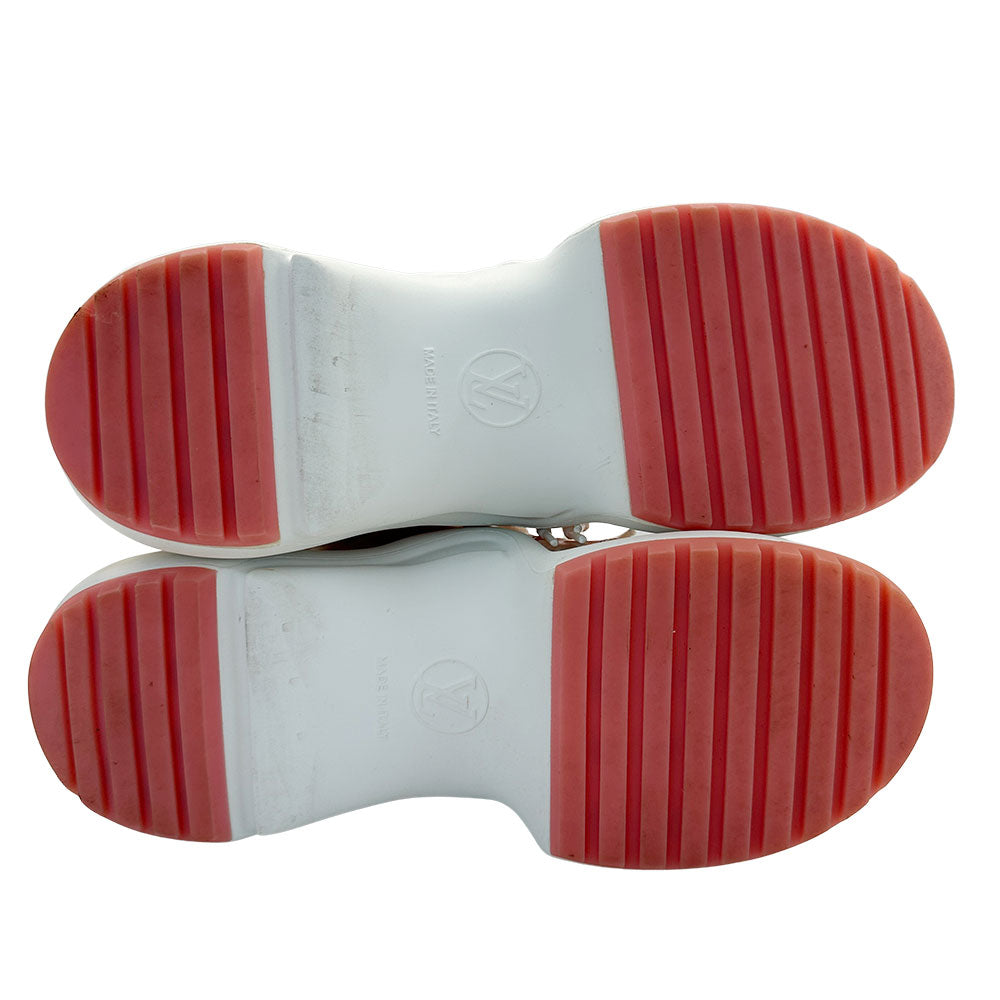 LOUIS VUITTON ルイ・ヴィトン アークライト スニーカー オレンジ レザー レディース 【中古】