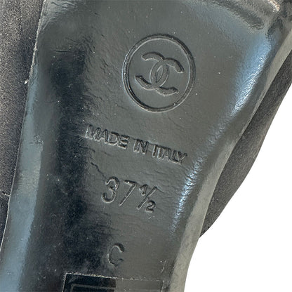 CHANEL シャネル ハイヒール その他靴 ブラック サテン レディース 【中古】