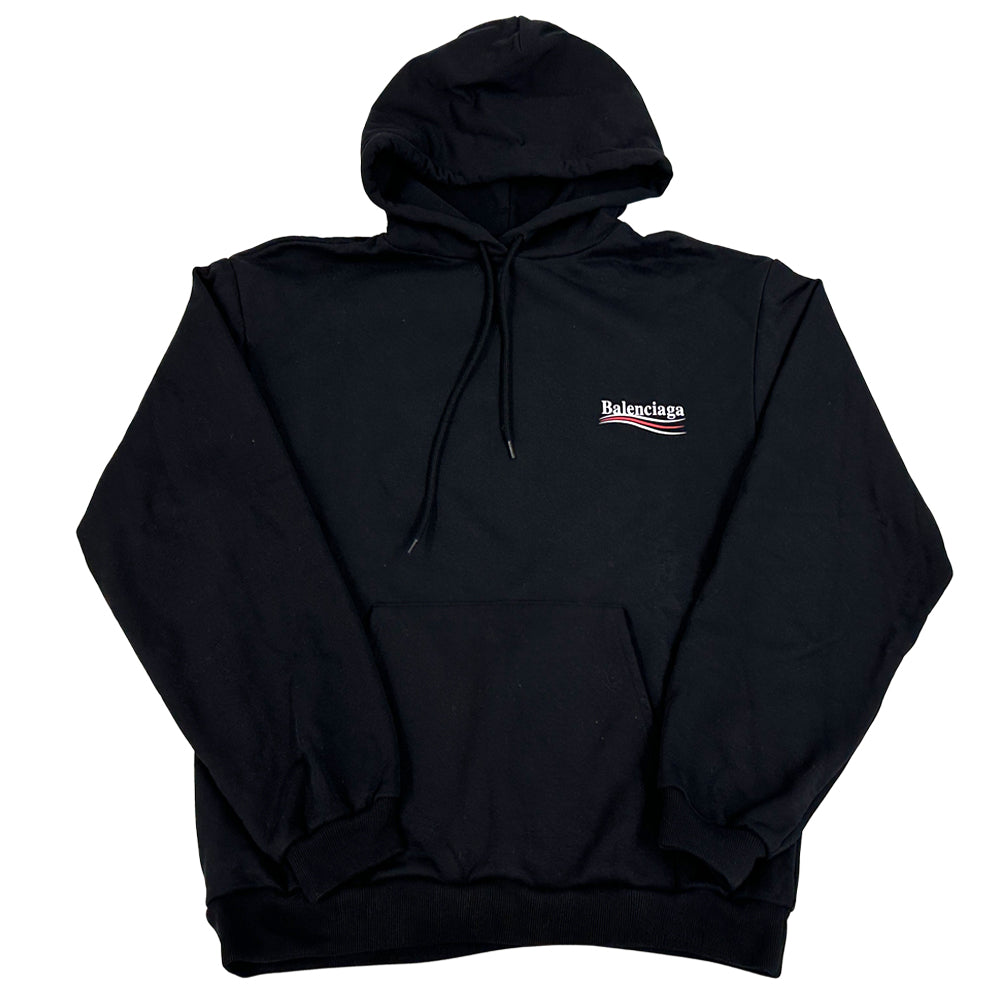 BALENCIAGA バレンシアガ パーカー ブラック コットン レディース 【中古】