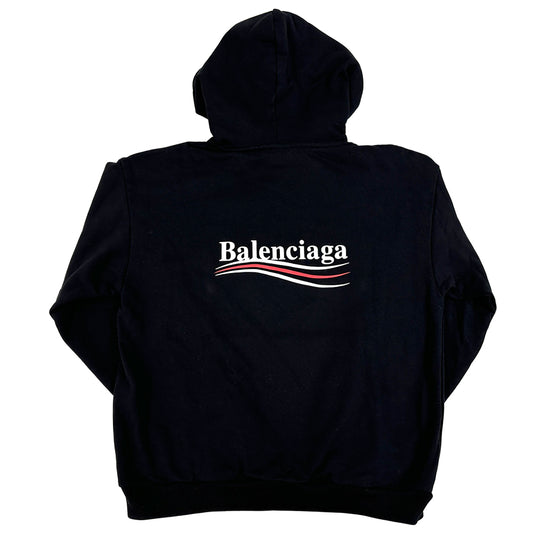 BALENCIAGA バレンシアガ パーカー ブラック コットン レディース 【中古】