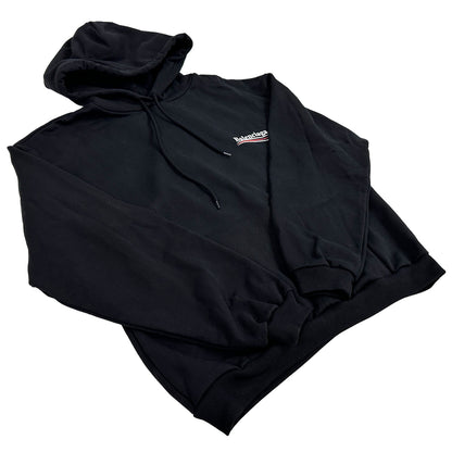 BALENCIAGA バレンシアガ パーカー ブラック コットン レディース 【中古】