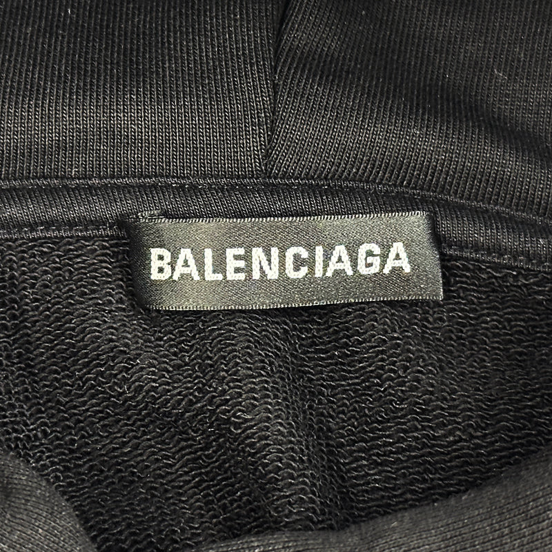 BALENCIAGA バレンシアガ パーカー ブラック コットン レディース 【中古】