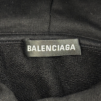 BALENCIAGA バレンシアガ パーカー ブラック コットン レディース 【中古】