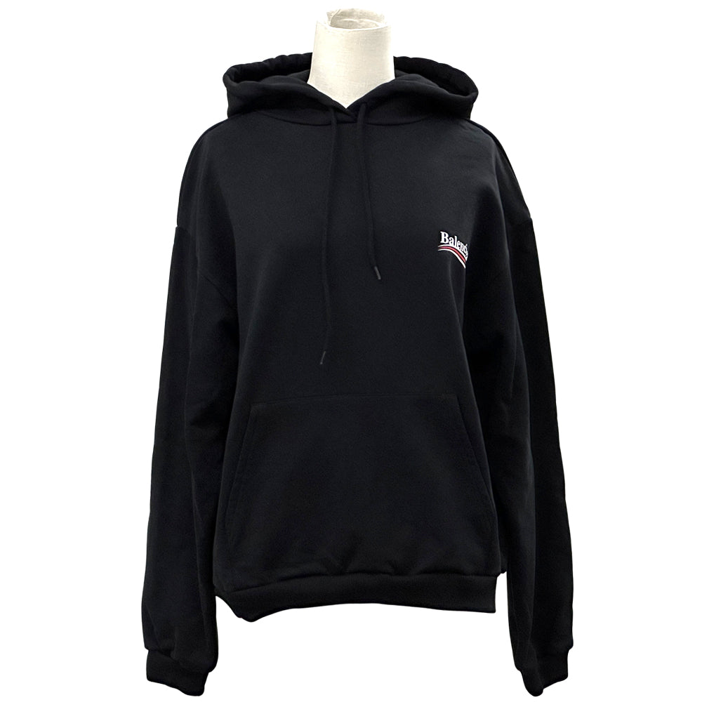 BALENCIAGA バレンシアガ パーカー ブラック コットン レディース 【中古】