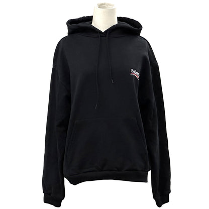 BALENCIAGA バレンシアガ パーカー ブラック コットン レディース 【中古】