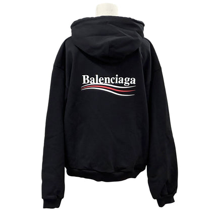 BALENCIAGA バレンシアガ パーカー ブラック コットン レディース 【中古】