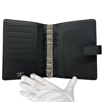 LOUIS VUITTON ルイ・ヴィトン アジェンダMM 手帳カバー エピ ノワール ブラック R20042 レディース メンズ 【中古】