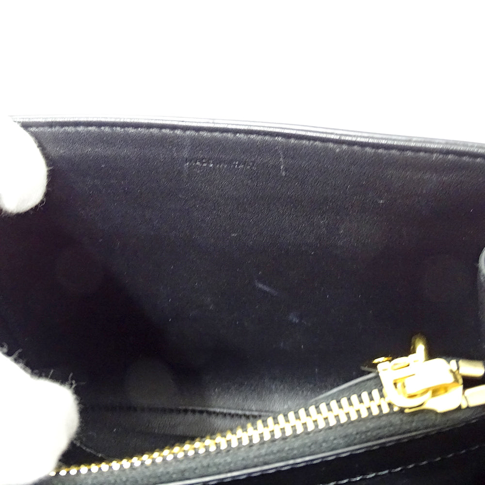 CELINE セリーヌ ミニ 16 セーズ 2wayバッグ ハンドバッグ ブラック レザー レディース 【中古】