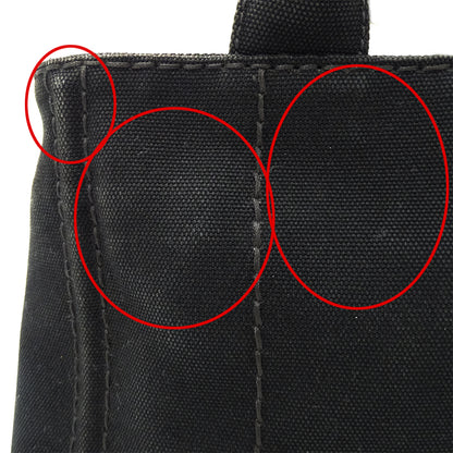 PRADA プラダ カナパミニ ハンドバッグ ブラック 1BG439 キャンバス レディース 【中古】