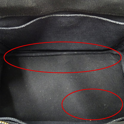 PRADA プラダ カナパミニ ハンドバッグ ブラック 1BG439 キャンバス レディース 【中古】