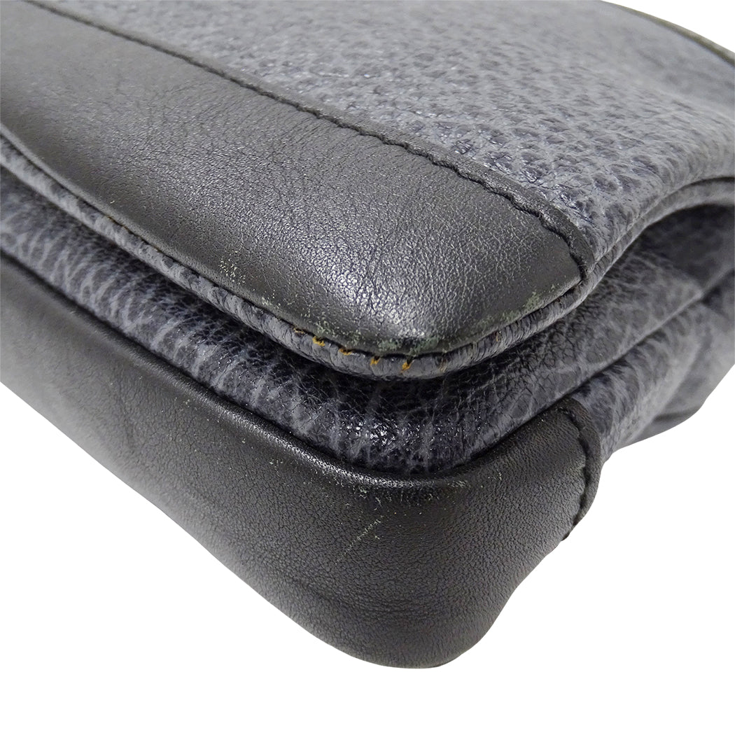BALENCIAGA バレンシアガ ビジネスバッグ ブルーグレー 340683 レザー メンズ 【中古】