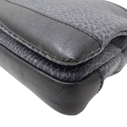 BALENCIAGA バレンシアガ ビジネスバッグ ブルーグレー 340683 レザー メンズ 【中古】