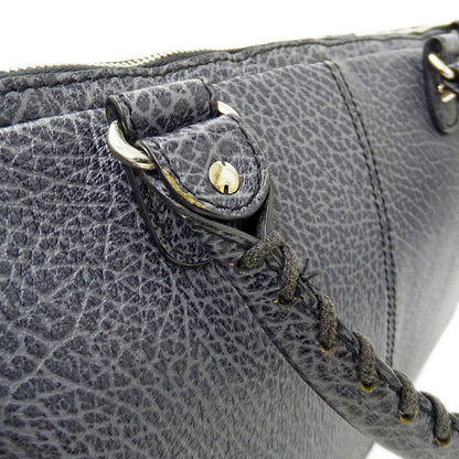 BALENCIAGA バレンシアガ ビジネスバッグ ブルーグレー 340683 レザー メンズ 【中古】