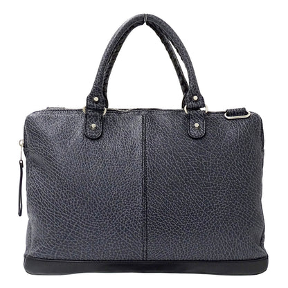 BALENCIAGA バレンシアガ ビジネスバッグ ブルーグレー 340683 レザー メンズ 【中古】